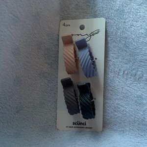 Scunci Men's Hair Clips - Peach, Lavender, Navy, Charcoal